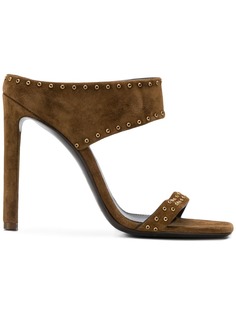Saint Laurent босоножки Mica 105 с заклепками