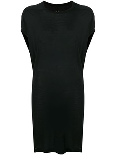 Rick Owens платье-футболка с асимметричным подолом