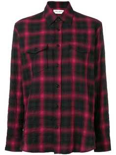 Saint Laurent рубашка в клетку