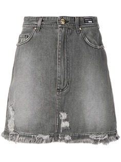 Versace Jeans джинсовая юбка с эффектом потертости