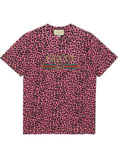 Gucci футболка оверсайз с логотипом