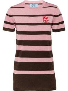 Prada топ в полоску