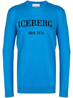 Iceberg джемпер кроя слим с принтом логотипа