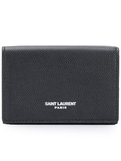 Saint Laurent картхолдер с зернистой фактурой