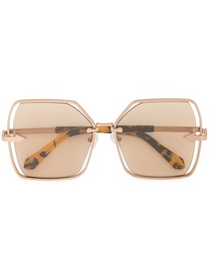 Karen Walker массивные солнцезащитные очки Nirvana