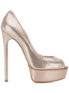 Casadei туфли с эффектом металлик