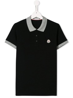 Moncler Kids рубашка-поло с короткими рукавами и логотипом