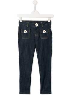 Little Marc Jacobs джинсы с цветочным декором