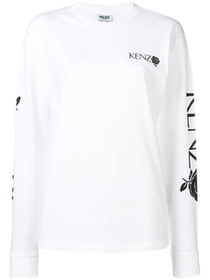 Kenzo футболка Roses с длинными рукавами