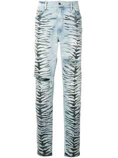 Amiri джинсы Tiger Destruction