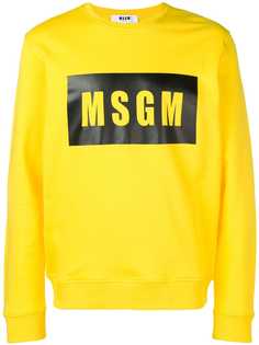 MSGM пуловер с логотипом