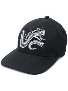 Just Cavalli кепка с вышитой змеей и логотипом