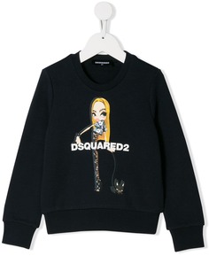 Dsquared2 Kids толстовка с принтом девочки