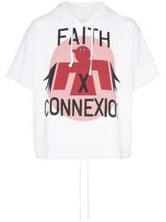 Faith Connexion худи с принтом Eagle и короткими рукавами
