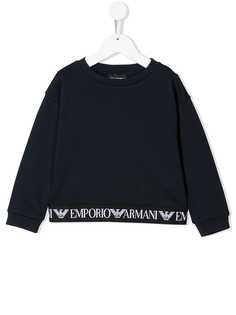 Emporio Armani Kids толстовка с жаккардовым логотипом