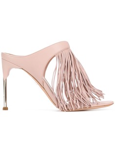 Alexander McQueen мюли с бахромой