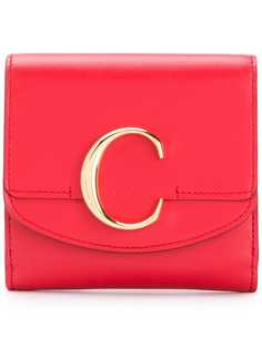 Chloé кошелек со вставкой C