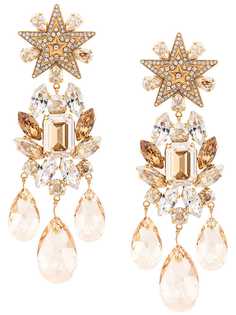 Dolce & Gabbana серьги в форме звезд с каплевидными подвесками