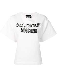 Boutique Moschino толстовка с короткими рукавами и отделкой кольцами