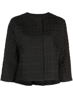 Josie Natori жаккардовый укороченный жакет