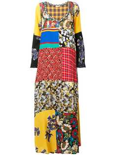 Anjuna расклешенное платье макси в стиле пэчворк