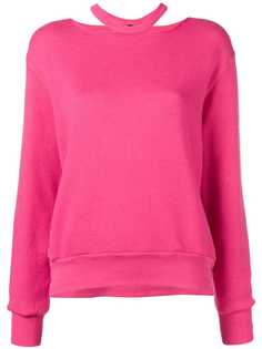 Unravel Project толстовка с круглым вырезом и прорезями