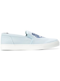 Kenzo слипоны K-Skate с вышивкой тигра