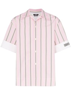 Calvin Klein 205W39nyc полосатая рубашка с принтом логотипа
