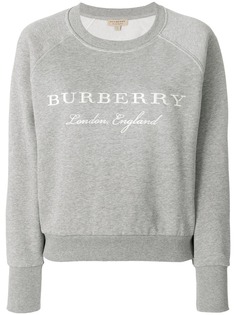 Burberry толстовка с вышитым логотипом