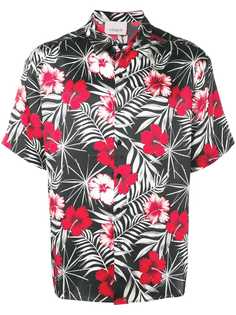Laneus рубашка с цветочным принтом