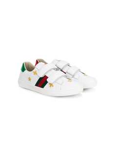 Gucci Kids кроссовки с вышивкой