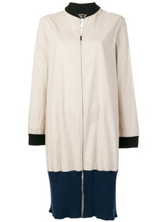 Jean Paul Gaultier Pre-Owned пальто на молнии в стиле колор-блок