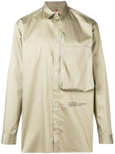 Oamc рубашка в стиле оверсайз с нагрудным карманом