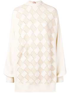 Marco De Vincenzo клетчатый джемпер свободного кроя