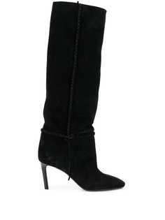 Saint Laurent сапоги на каблуке