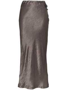 Ann Demeulemeester юбка миди с завышенной талией и складками