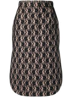 Christopher Kane юбка с кружевной отделкой