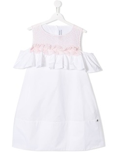 Simonetta платье с оборками на горловине
