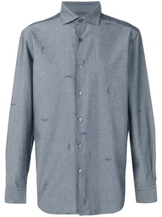 Ermenegildo Zegna рубашка с вышивкой