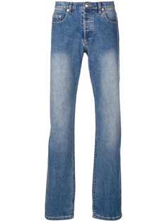 A.P.C. расклешенные джинсы кроя слим с выцветшим эффектом