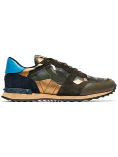 Valentino Garavani камуфляжные кроссовки Rockrunner