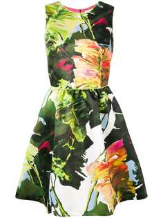 Blugirl расклешенное платье с цветочным принтом