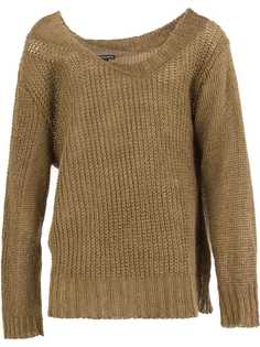 Ann Demeulemeester асимметричный трикотажный джемпер