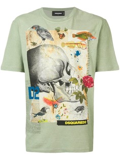 Dsquared2 футболка с принтом черепа