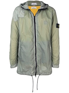 Stone Island пальто на молнии с капюшоном