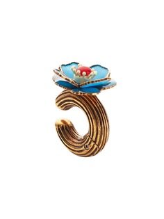 Fendi единичная серьга цветочного дизайна