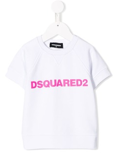 Dsquared2 Kids трикотажный топ с принтом логотипа