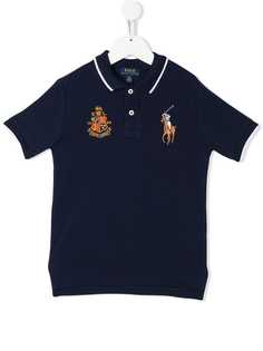 Ralph Lauren Kids рубашка-поло с контрастным логотипом