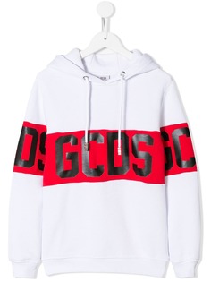 Gcds Kids толстовка с капюшоном и принтом логотипа