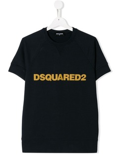 Dsquared2 Kids топ из джерси с логотипом